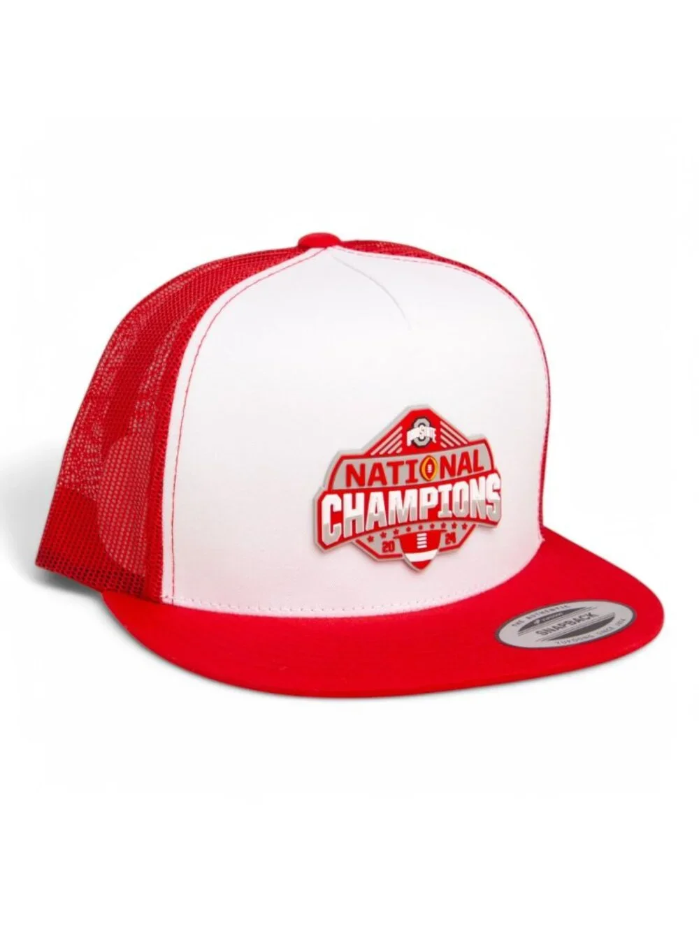 Ohio State Buckeyes 2024 CFP National Champions YP Flat Bill Trucker Hat